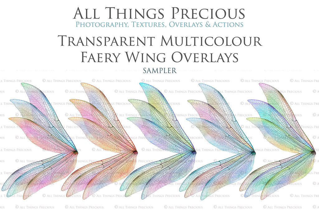 Fairy Wings Overlays For Photography, Photoshop, Digital art and Creatives. Transparent, high resolution wings for photographers. These are gorgeous PNG overlays for fantasy digital art and Child portraiture. colour, White fairy wings. Photo Overlays. Digital download. Graphic effects. ATP Textures