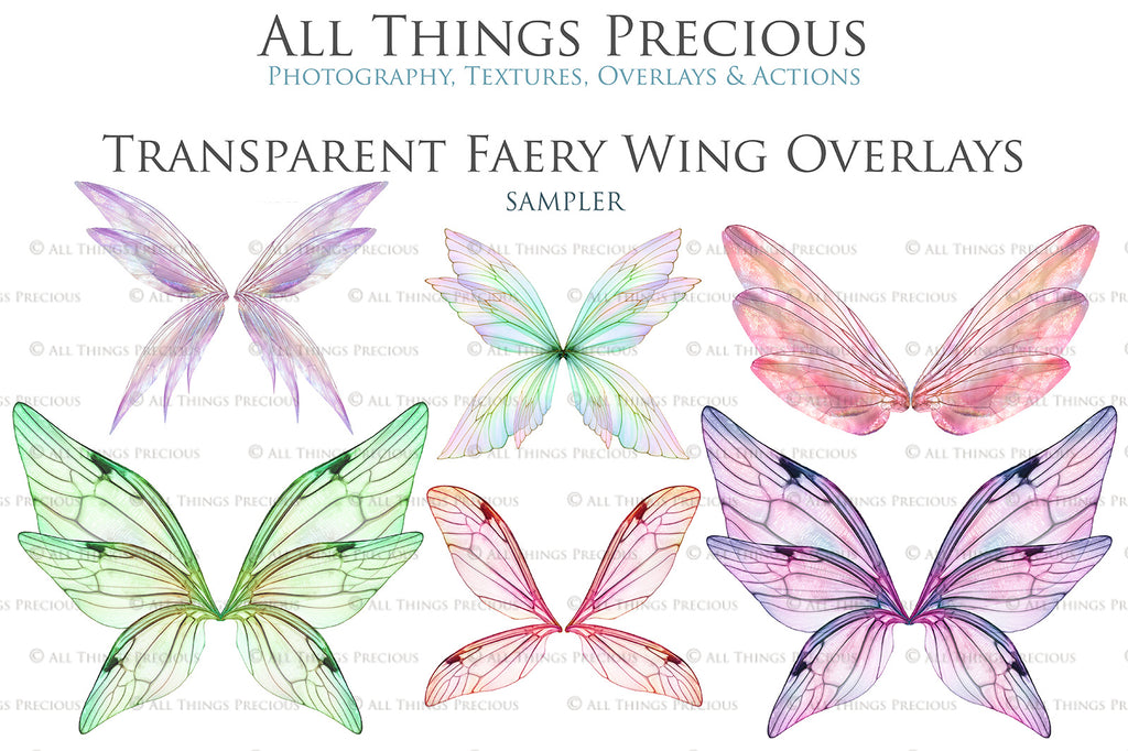 Fairy Wings Overlays For Photography, Photoshop, Digital art and Creatives. Transparent, high resolution wings for photographers. These are gorgeous PNG overlays for fantasy digital art and Child portraiture. colour, White fairy wings. Photo Overlays. Digital download. Graphic effects. ATP Textures