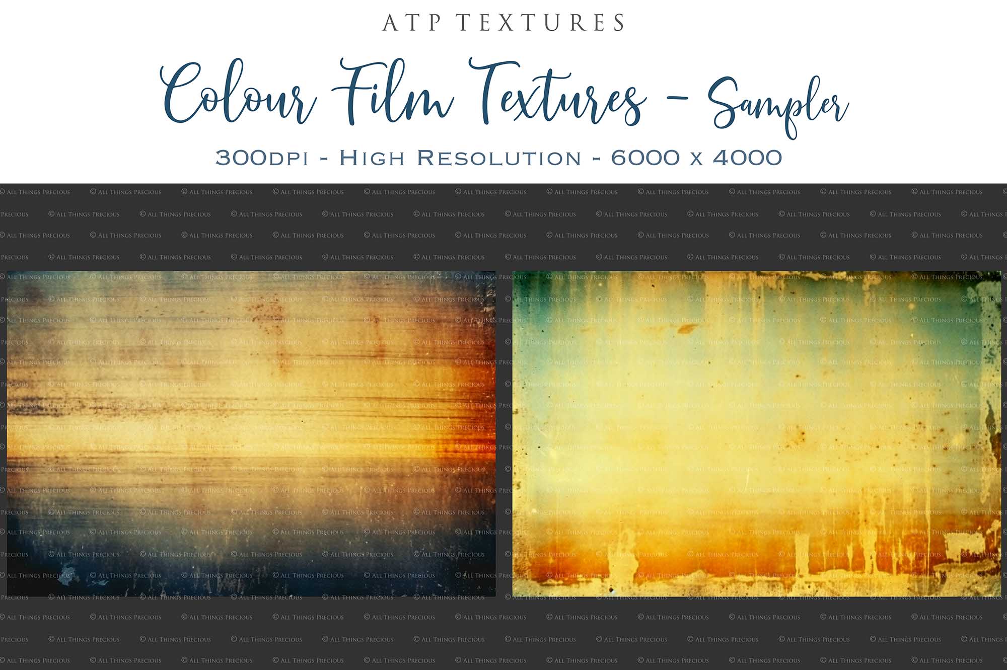 AI Digital - 24 COLOUR FILM TEXTURES - Set 2