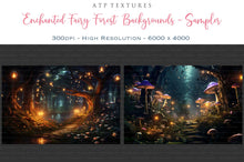 Load image into Gallery viewer, AI Digital - 24 ENCHANTED FAIRY FOREST BACKGROUNDS
