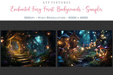 Load image into Gallery viewer, AI Digital - 24 ENCHANTED FAIRY FOREST BACKGROUNDS
