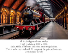 Load image into Gallery viewer, AI Digital - 24 TRAIN PLATFORM BACKGROUNDS - Set 2
