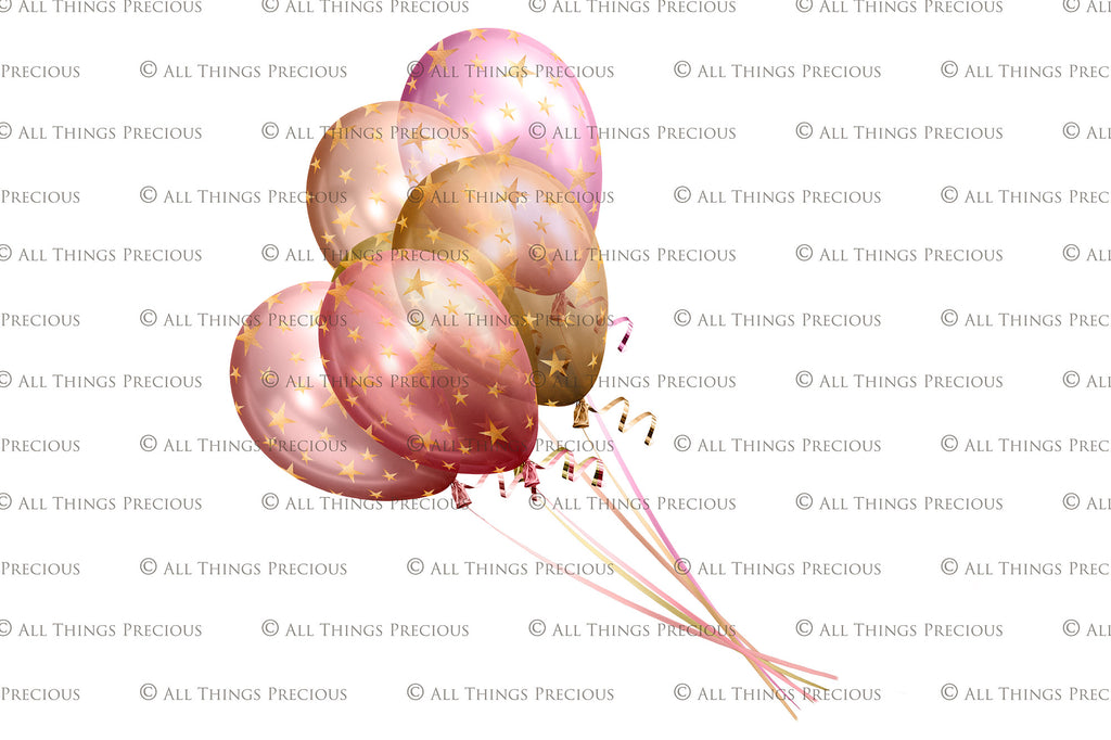 Png graphic assets for photographers. Png Balloon clipart. Transparent overlays for photo editing. ATP Textures