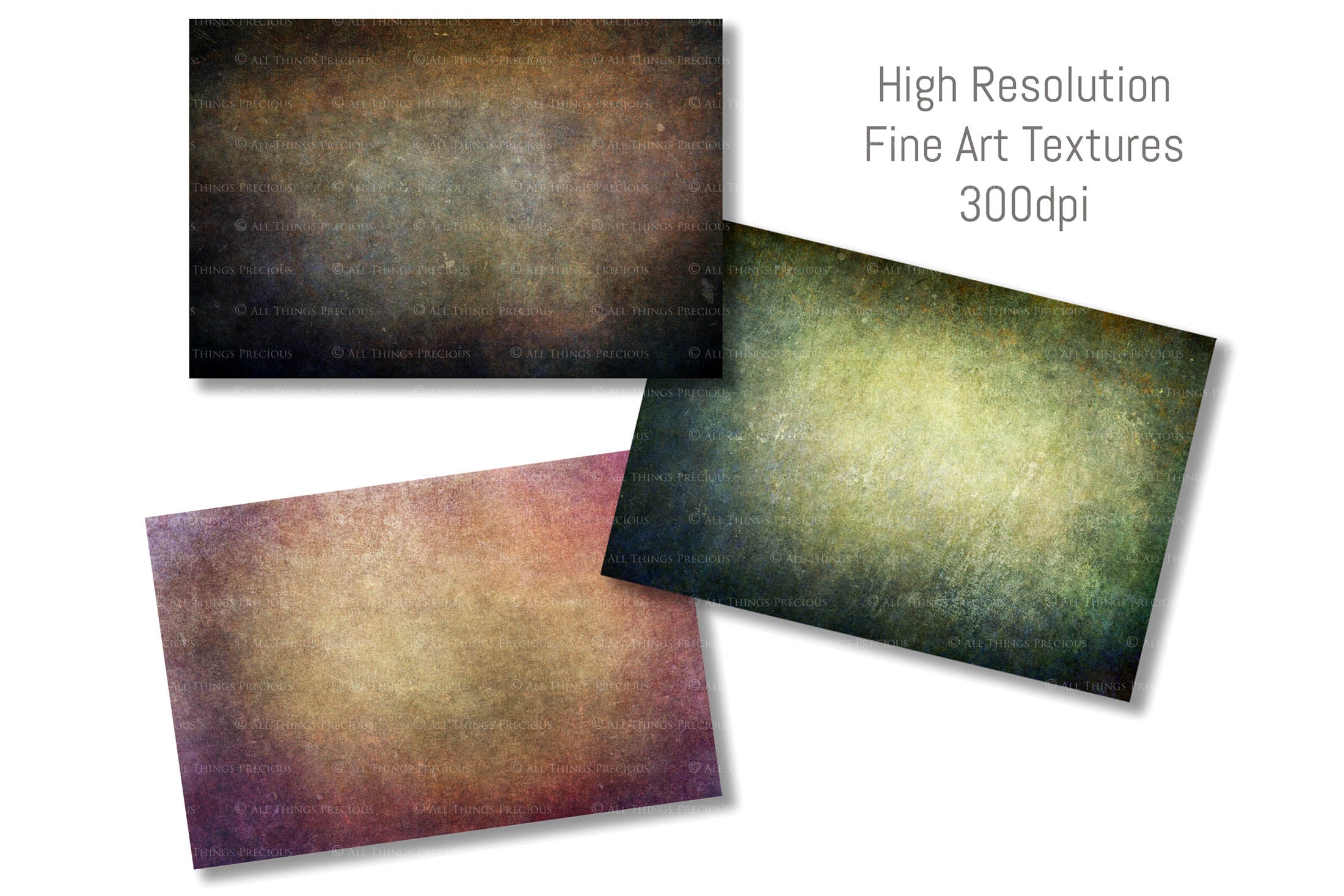 Fine Art Textures. For photography or print as backdrops. High resolution download files. Grunge, Warm, Light, Digital Add Ons. Canvas, Dark, Painterly, Color design. Digital Background Jpeg overlay. Scrapbooking Paper, Printable Wall Art, Photoshop editing Graphic Assets. by ATP textures.