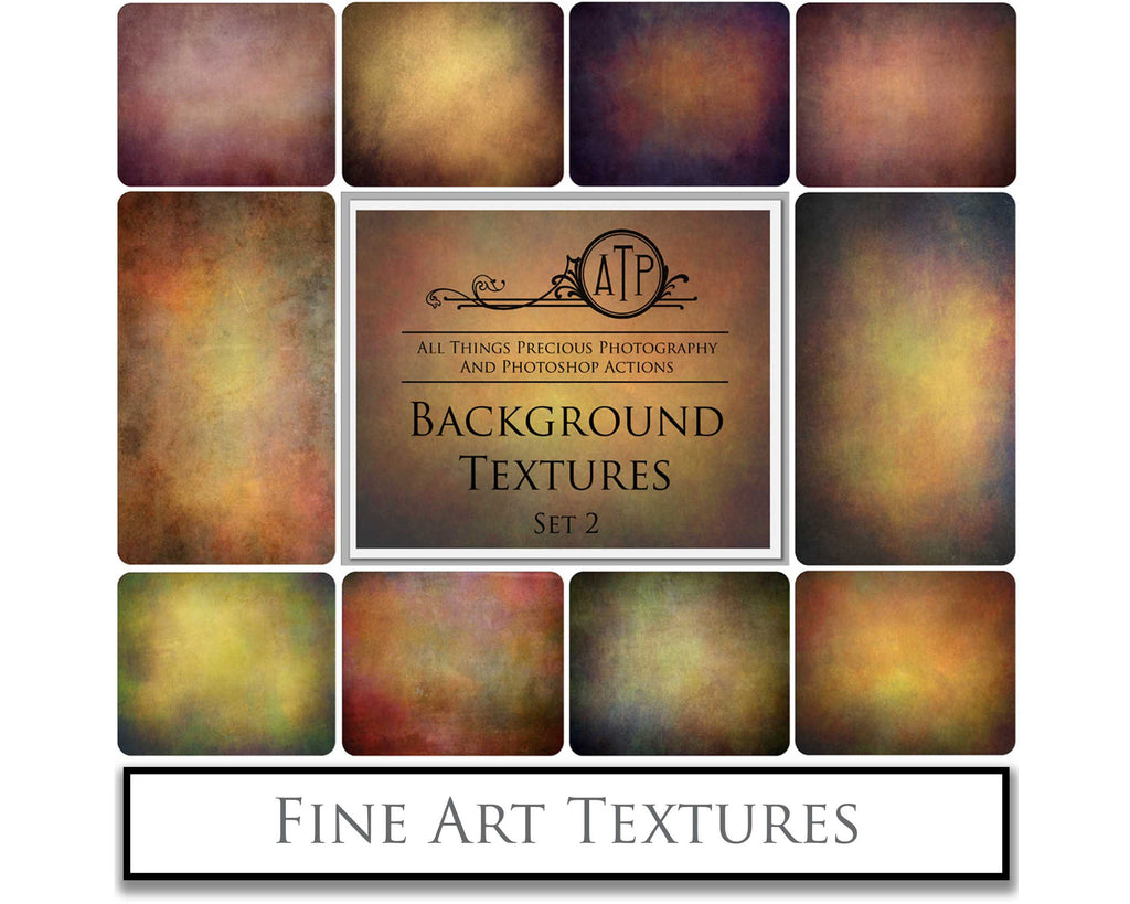 Fine Art Textures. For photography or print as backdrops. High resolution download files. Grunge, Warm, Light, Digital Add Ons. Canvas, Dark, Painterly, Color design. Digital Background Jpeg overlay. Printable Wall Art, Photoshop editing Graphic Assets. by ATP textures.