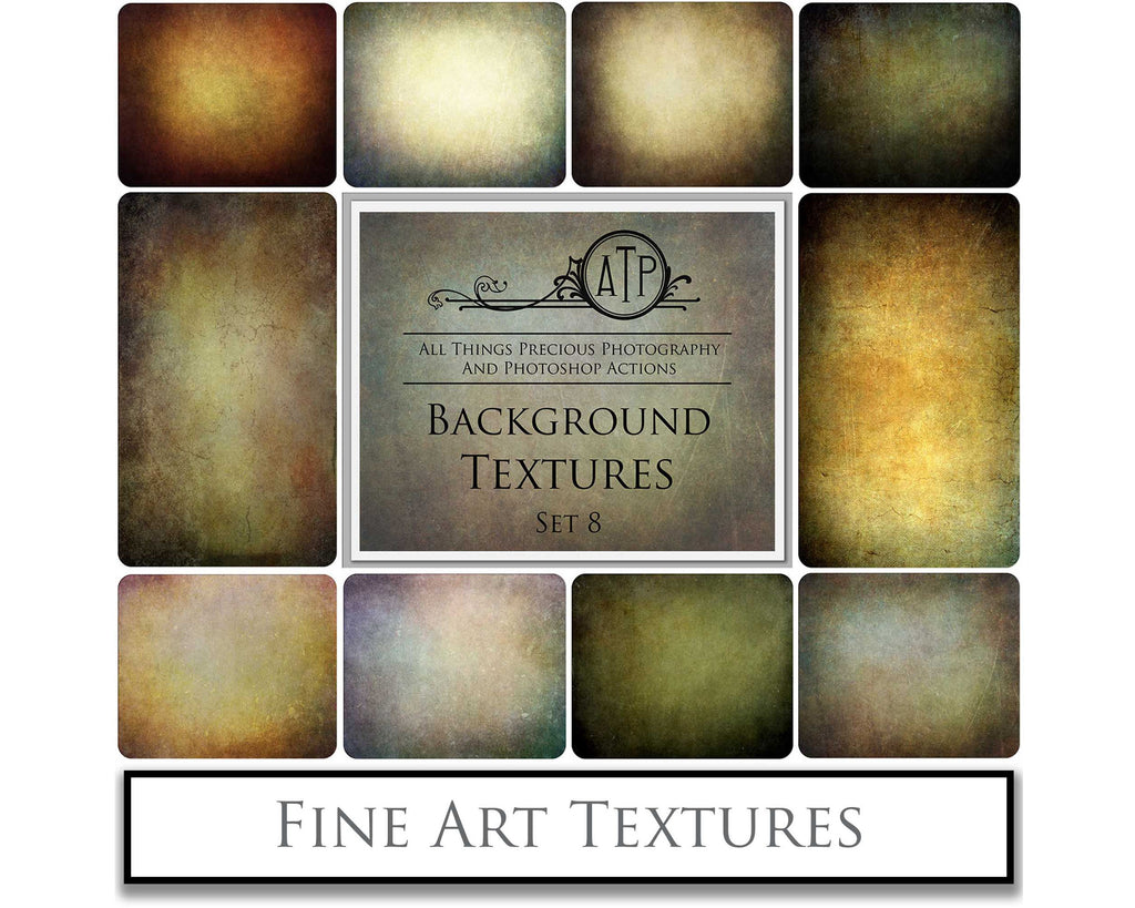 Fine Art Textures. For photography or print as backdrops. High resolution download files. Grunge, Warm, Light, Digital Add Ons. Canvas, Dark, Painterly, Color design. Digital Background Jpeg overlay. Scrapbooking Paper, Printable Wall Art, Photoshop editing Graphic Assets. by ATP textures.