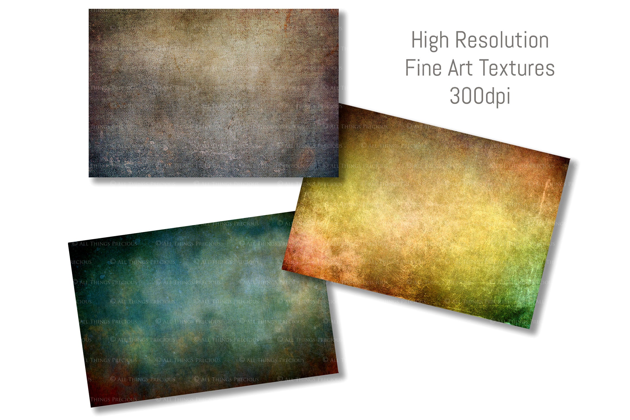 Fine Art Textures for photographers and digital editing. Photo Overlays. Antique, Vintage, Grunge, Light, Dark Variety Bundle.  Textured printable Canvas, Colour, Monochrome, Bundle. High resolution, 300dpi Graphic Assets for photography, digital scrapbooking and design. By ATP Textures
