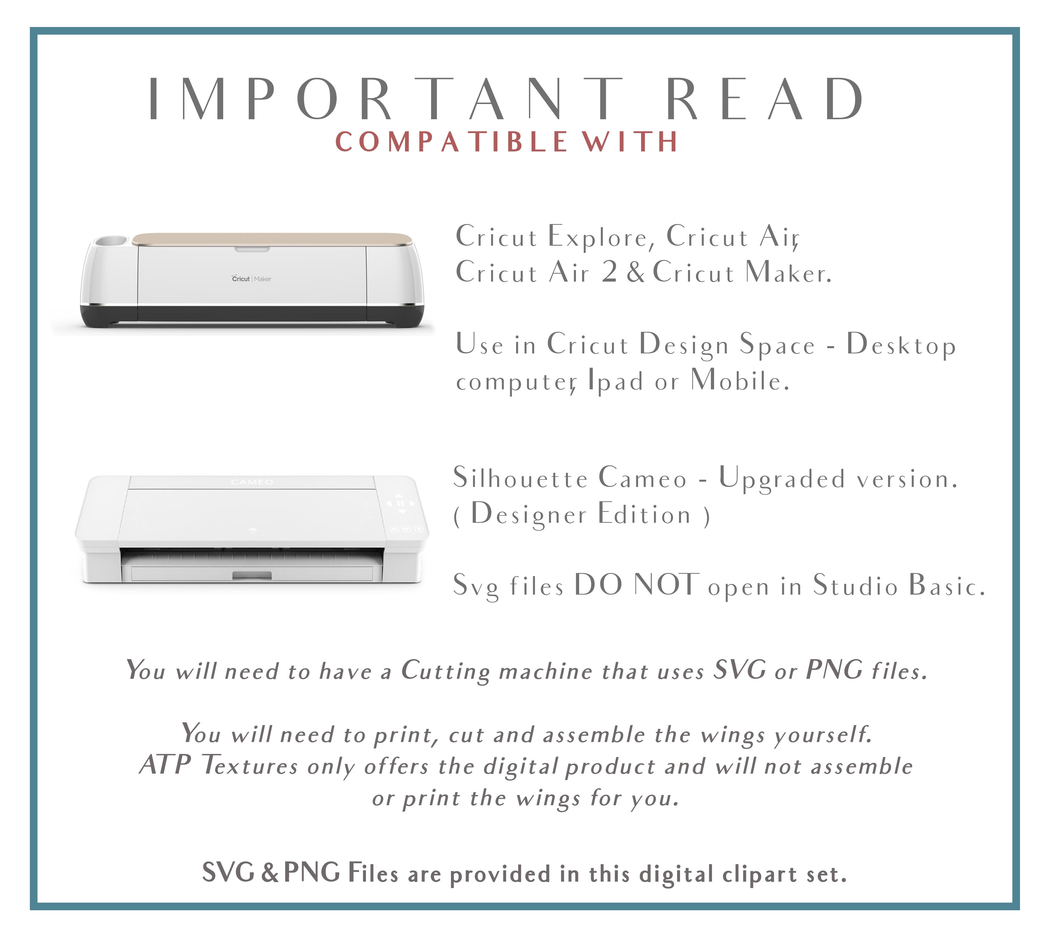 SVG Fairy wings for Paper craft. Cricut or Silhouette Cameo Cut and assemble. Halloween, Cosplay costume, wings pattern template. Png and Svg files. Digital Download.