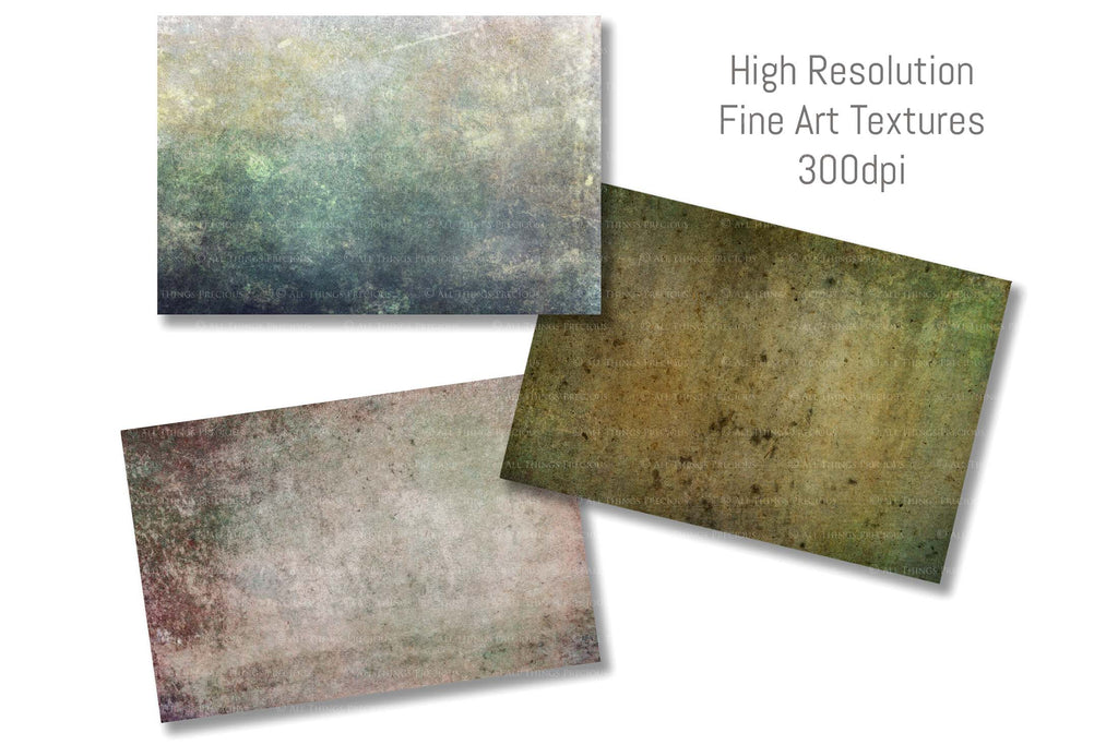 Fine Art Textures for photographers and digital editing. Photo Overlays. Antique, Vintage, Grunge, Light, Dark Variety Bundle.  Textured printable Canvas, Colour, Monochrome, Bundle. High resolution, 300dpi Graphic Assets for photography, digital scrapbooking and design. By ATP Textures