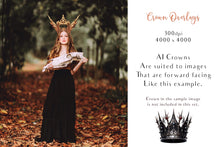 Load image into Gallery viewer, DARK FAIRY CROWNS Set 1 - Digital Overlays
