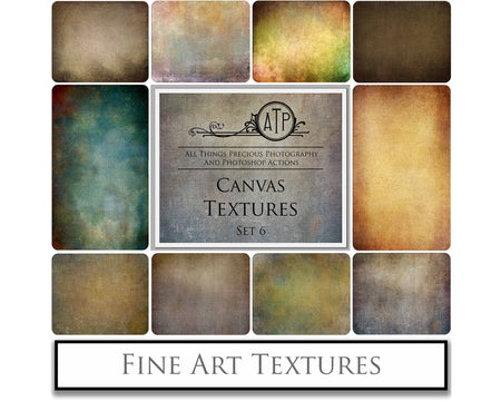 Fine Art Textures for photographers and digital editing. Photo Overlays. Antique, Vintage, Grunge, Light, Dark Variety Bundle.  Textured printable Canvas, Colour, Monochrome, Bundle. High resolution, 300dpi Graphic Assets for photography, digital scrapbooking and design. By ATP Textures