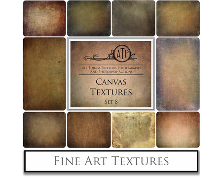 Fine Art Textures for photographers and digital editing. Photo Overlays. Antique, Vintage, Grunge, Light, Dark Variety Bundle.  Textured printable Canvas, Colour, Monochrome, Bundle. High resolution, 300dpi Graphic Assets for photography, digital scrapbooking and design. By ATP Textures