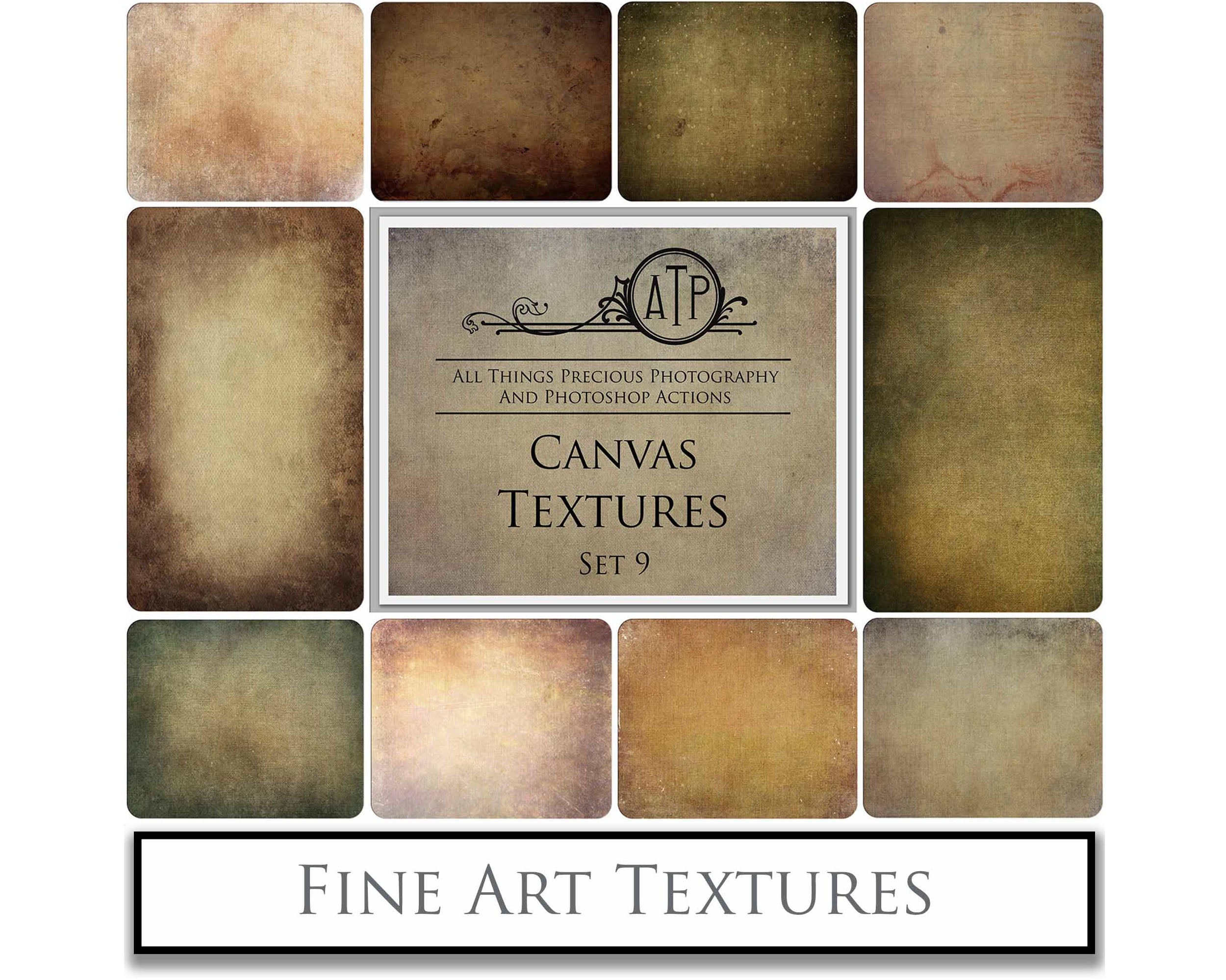 Fine Art Textures for photographers and digital editing. Photo Overlays. Antique, Vintage, Grunge, Light, Dark Variety Bundle.  Textured printable Canvas, Colour, Monochrome, Bundle. High resolution, 300dpi Graphic Assets for photography, digital scrapbooking and design. By ATP Textures