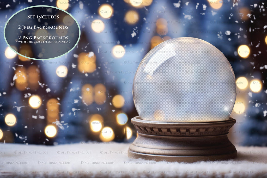 Digital Snow Globe Background. Png snow and glow overlays with PSD Template. The globe is transparent, perfect for adding your own images and retain the glass effect. Nutcracker Mouse Christmas. The file is 6000 x 4000, 300dpi. Png Included. Use for Xmas edits, Photography, Card Crafts, Scrapbooking. ATP Textures