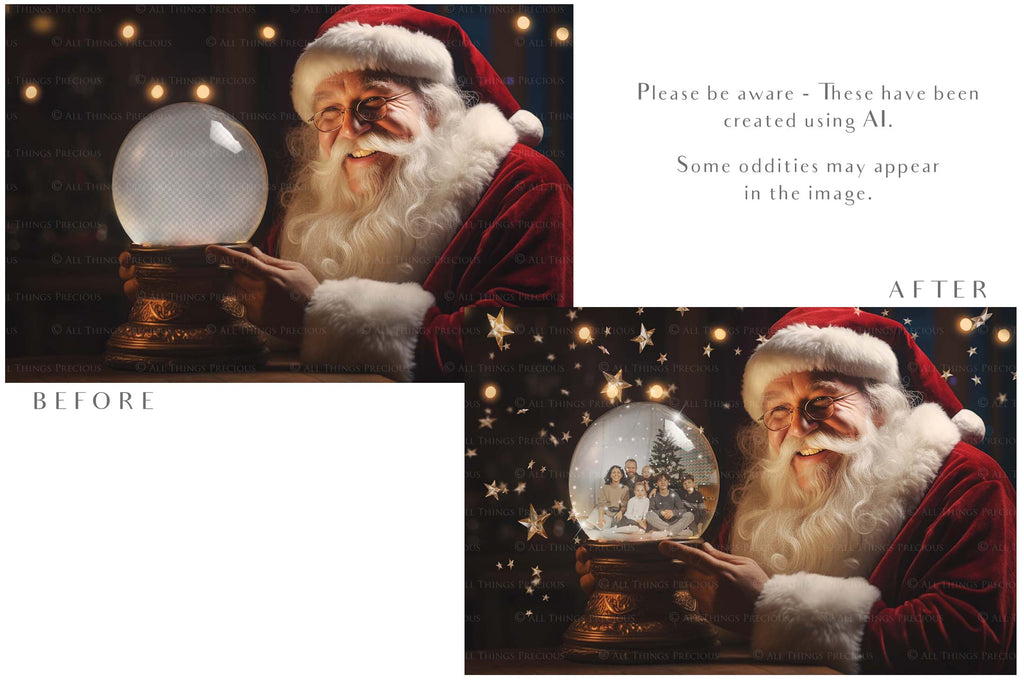 Digital Snow Globe Background. Png snow and glow overlays with PSD Template. The globe is transparent, perfect for adding your own images and retain the glass effect. Nutcracker Mouse Christmas. The file is 6000 x 4000, 300dpi. Png Included. Use for Xmas edits, Photography, Card Crafts, Scrapbooking. ATP Textures