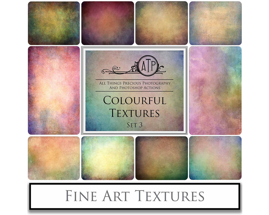 Fine Art Textures for photographers and digital editing. Photo Overlays. Antique, Vintage, Grunge, Light, Dark Variety Bundle.  Textured printable Canvas, Colour, Monochrome, Bundle. High resolution, 300dpi Graphic Assets for photography, digital scrapbooking and design. By ATP Textures