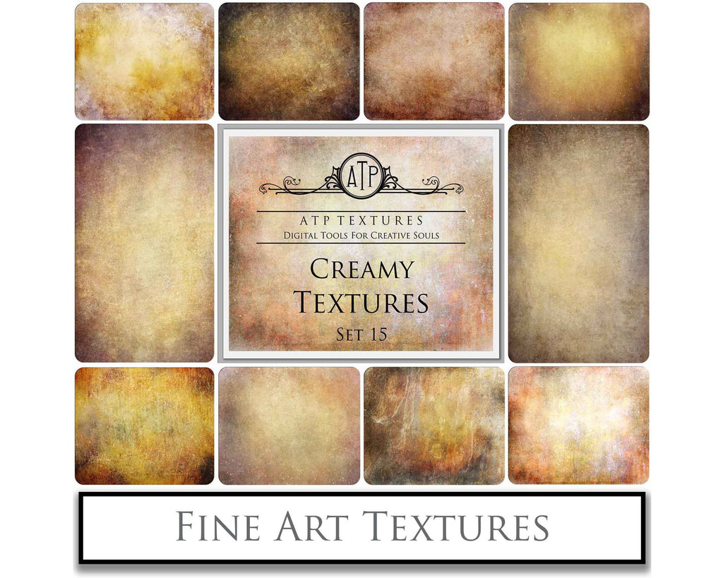 Rich warm and Creamy tinted textures. Fine Art Texture for photographers and digital editing. Photo Overlays. Antique, Vintage, Grunge, Light, Dark Bundle. Textured printable Canvas, Colour, Monochrome, Bundle. High resolution, 300dpi Graphic Assets for photography, digital scrapbooking and design. By ATP Textures