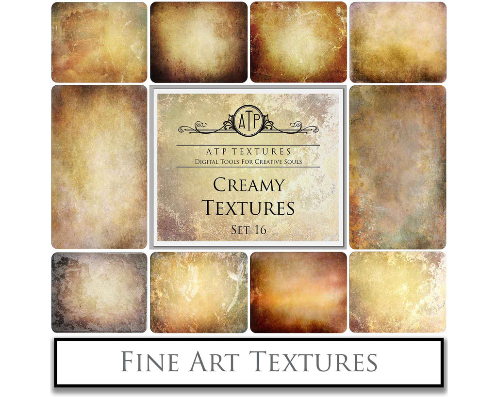 Rich warm and Creamy tinted textures. Fine Art Texture for photographers and digital editing. Photo Overlays. Antique, Vintage, Grunge, Light, Dark Bundle. Textured printable Canvas, Colour, Monochrome, Bundle. High resolution, 300dpi Graphic Assets for photography, digital scrapbooking and design. By ATP Textures