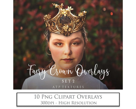 High Resolution Overlays for Photographers, Digital Art and Scrapbooking.Gorgeous clipart Faery Crowns! Created in AI and altered in photoshop. In high resolution, perfect for your next edit or project! Png graphic photography assets. Sublimation art. ATP Textures