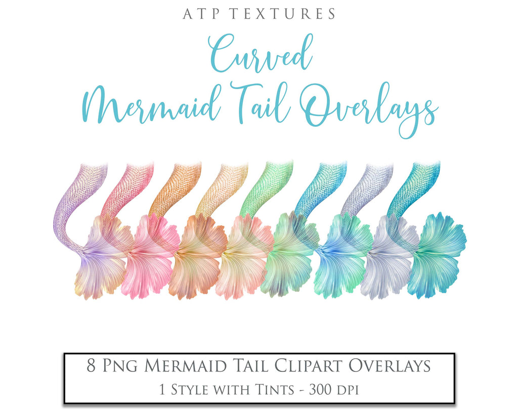 Png transparent Mermaid Tail fin overlays in colourful tints. By ATP Textures Ocean undersea digital backgrounds.