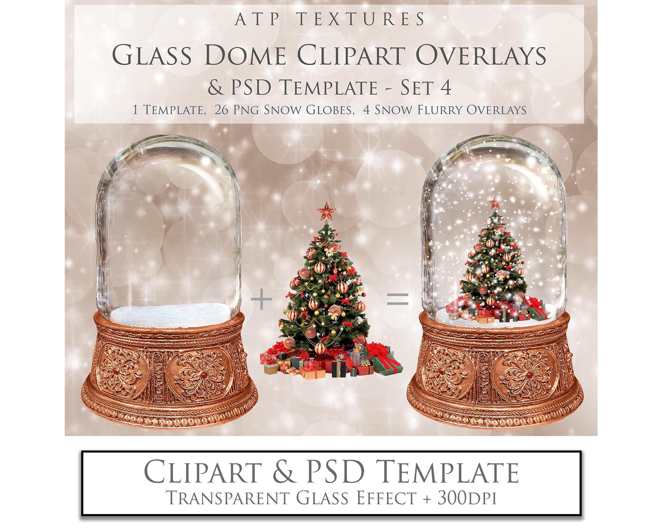 Clear Transparent Digital Glass Dome Overlays. Png clipart overlays with PSD photoshop template for photographers. Digital overlays for photography editing. Realistic Photo Graphic Effects and assets. lighting Add ons. ATP Textures.