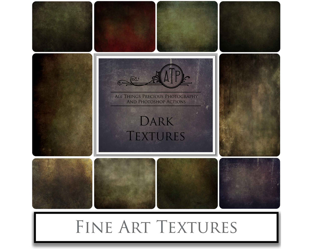 Fine Art Textures for photographers and digital editing. Photo Overlays. Antique, Vintage, Grunge, Light, Dark Bundle. Textured printable Canvas, Colour, Monochrome, Bundle. High resolution, 300dpi Graphic Assets for photography, digital scrapbooking and design. By ATP Textures