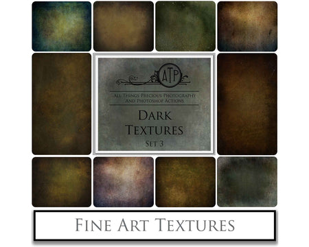 Fine Art Textures for photographers and digital editing. Photo Overlays. Antique, Vintage, Grunge, Light, Dark Bundle. Textured printable Canvas, Colour, Monochrome, Bundle. High resolution, 300dpi Graphic Assets for photography, digital scrapbooking and design. By ATP Textures