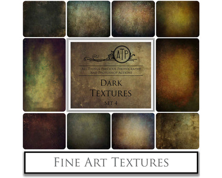 Fine Art Textures for photographers and digital editing. Photo Overlays. Antique, Vintage, Grunge, Light, Dark Bundle. Textured printable Canvas, Colour, Monochrome, Bundle. High resolution, 300dpi Graphic Assets for photography, digital scrapbooking and design. By ATP Textures