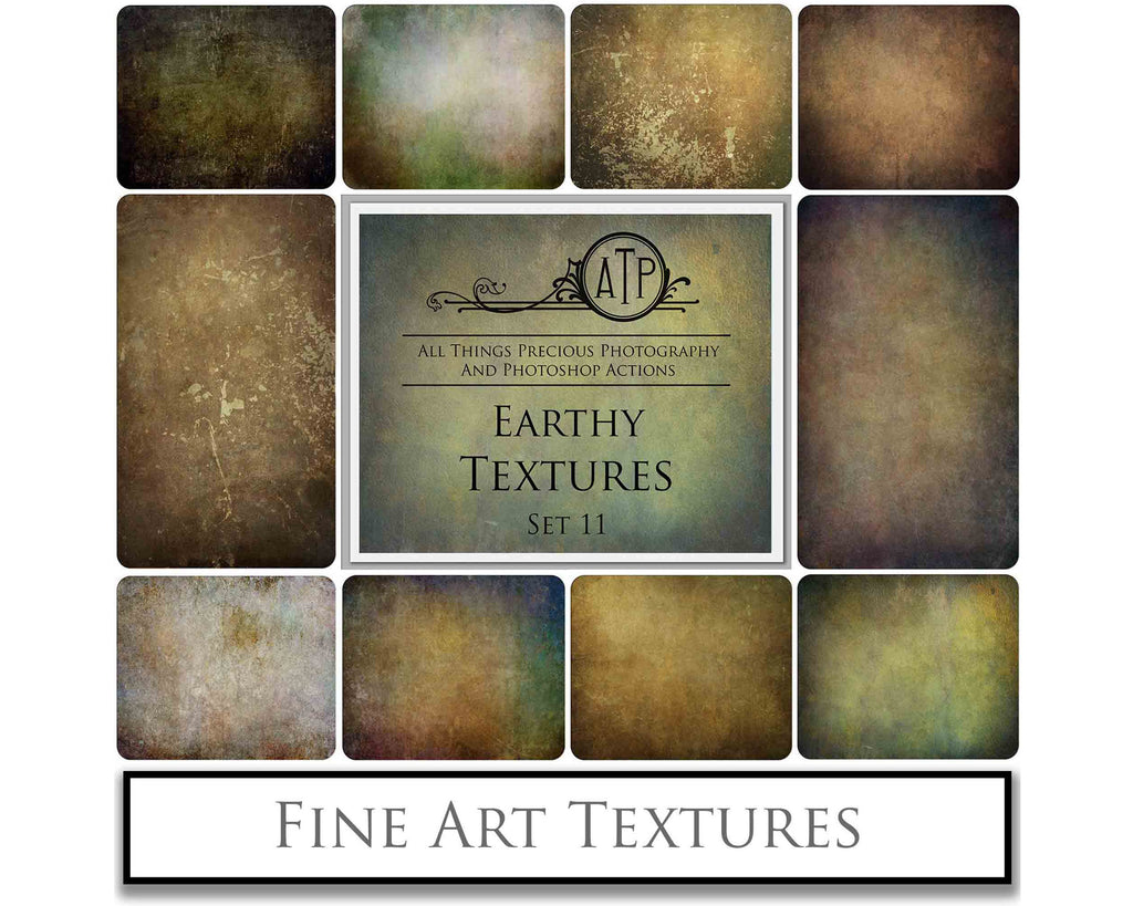 Earth fine art textures. Rich, warm colour tints. Texture for photographers and digital editing. Photo Overlays. Antique, Vintage, Grunge, Light, Dark Bundle. Textured printable Canvas, Colour, Monochrome, Bundle. High resolution, 300dpi Graphic Assets for photography, digital scrapbooking and design. By ATP Textures