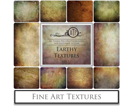 Earth fine art textures. Rich, warm colour tints. Texture for photographers and digital editing. Photo Overlays. Antique, Vintage, Grunge, Light, Dark Bundle. Textured printable Canvas, Colour, Monochrome, Bundle. High resolution, 300dpi Graphic Assets for photography, digital scrapbooking and design. By ATP Textures