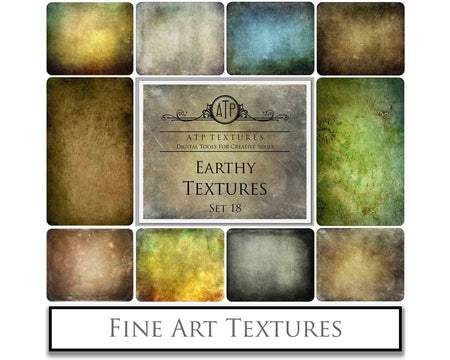 Earth fine art textures. Rich, warm colour tints. Texture for photographers and digital editing. Photo Overlays. Antique, Vintage, Grunge, Light, Dark Bundle. Textured printable Canvas, Colour, Monochrome, Bundle. High resolution, 300dpi Graphic Assets for photography, digital scrapbooking and design. By ATP Textures