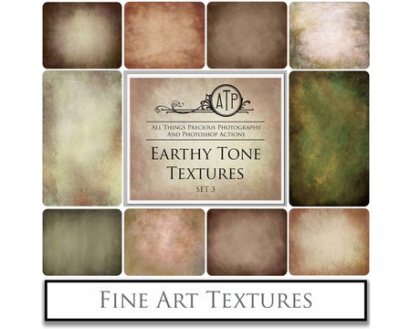 Earth fine art textures. Rich, warm colour tints. Texture for photographers and digital editing. Photo Overlays. Antique, Vintage, Grunge, Light, Dark Bundle. Textured printable Canvas, Colour, Monochrome, Bundle. High resolution, 300dpi Graphic Assets for photography, digital scrapbooking and design. By ATP Textures