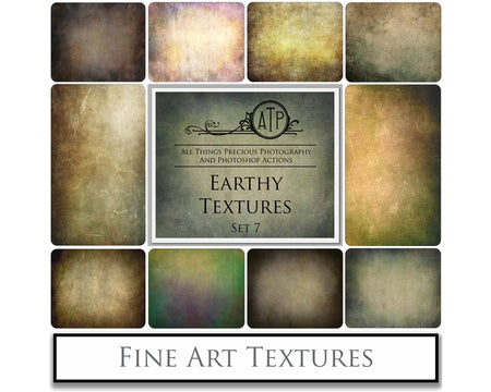 Earth fine art textures. Rich, warm colour tints. Texture for photographers and digital editing. Photo Overlays. Antique, Vintage, Grunge, Light, Dark Bundle. Textured printable Canvas, Colour, Monochrome, Bundle. High resolution, 300dpi Graphic Assets for photography, digital scrapbooking and design. By ATP Textures