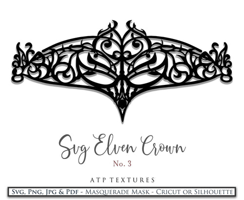 SVG Elven Crown For Cricut , Silhouette or any other cutting machine that accepts the files provided in this set.Clipart for your next art project or even for print! SVG, PNG, PDF, JPG. This clipart is In high resolution. 
