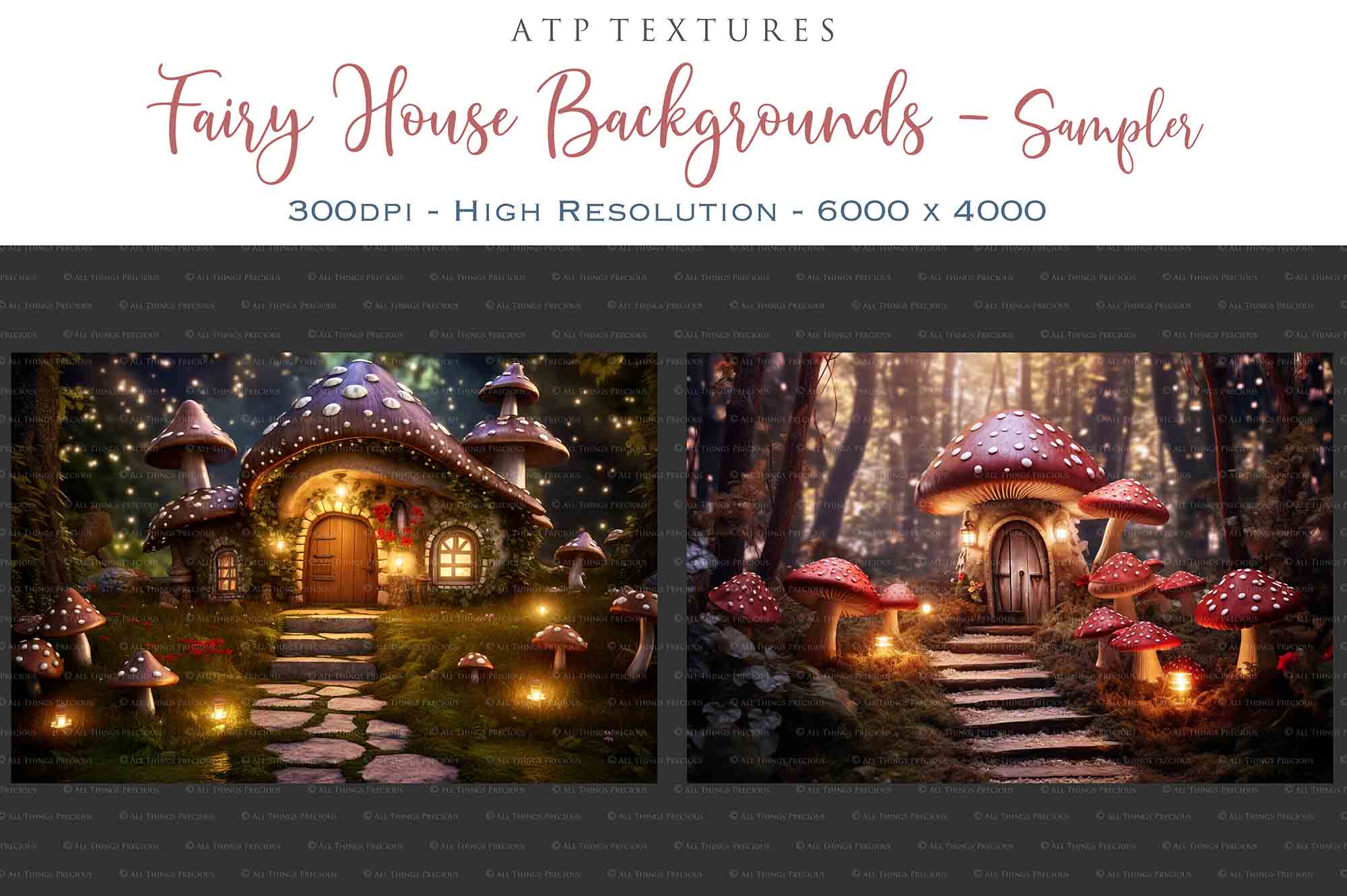 AI Digital - 40 FAIRY HOUSE BACKGROUNDS