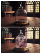 Load image into Gallery viewer, Digital Background with Snow Globe, snow flurries and a PSD Template included in the set.The globe is transparent, perfect for you to add your own images and retain the snow globe effect. This file is 6000 x 4000, 300dpi. High resolution. This is a DIGITAL product. Includes png overlay with the snow globe effect added.
