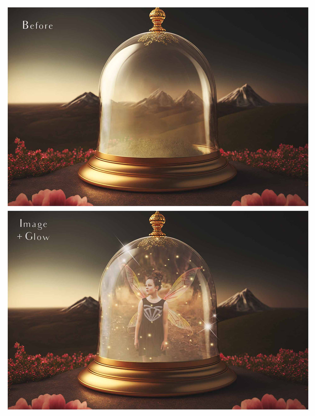 Digital Background with Snow Globe, snow flurries and a PSD Template included in the set.The globe is transparent, perfect for you to add your own images and retain the snow globe effect. This file is 6000 x 4000, 300dpi. High resolution. This is a DIGITAL product. Includes png glow overlays effect.