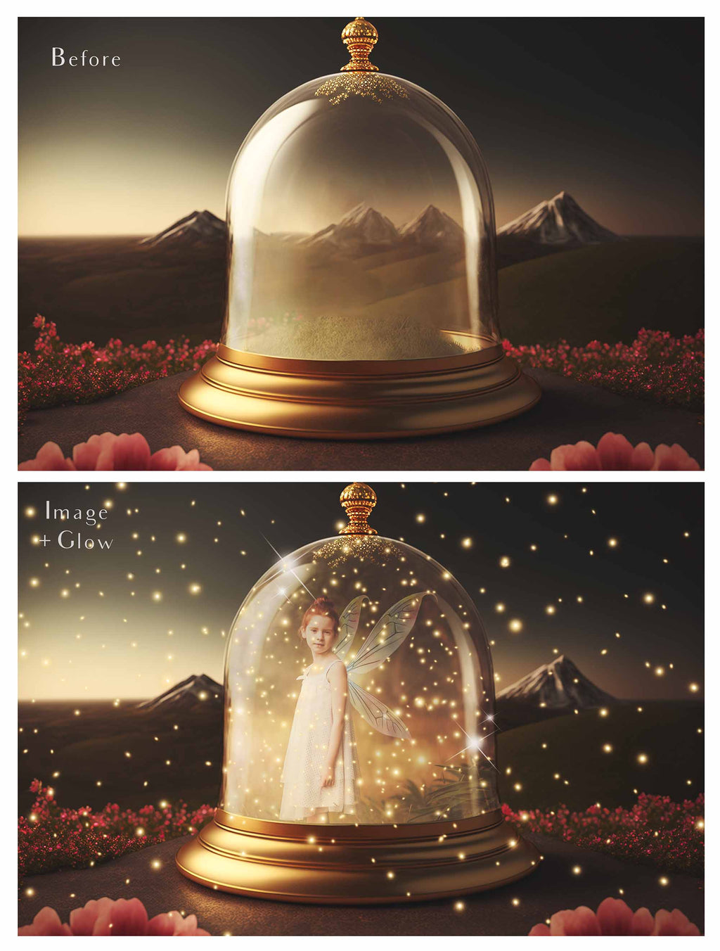 Digital Background with Snow Globe, snow flurries and a PSD Template included in the set.The globe is transparent, perfect for you to add your own images and retain the snow globe effect. This file is 6000 x 4000, 300dpi. High resolution. This is a DIGITAL product. Includes png glow overlays effect.