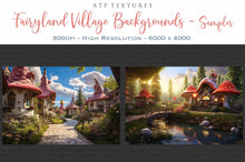 Load image into Gallery viewer, AI Digital - 30 FAIRYLAND VILLAGE BACKGROUNDS - Set 1
