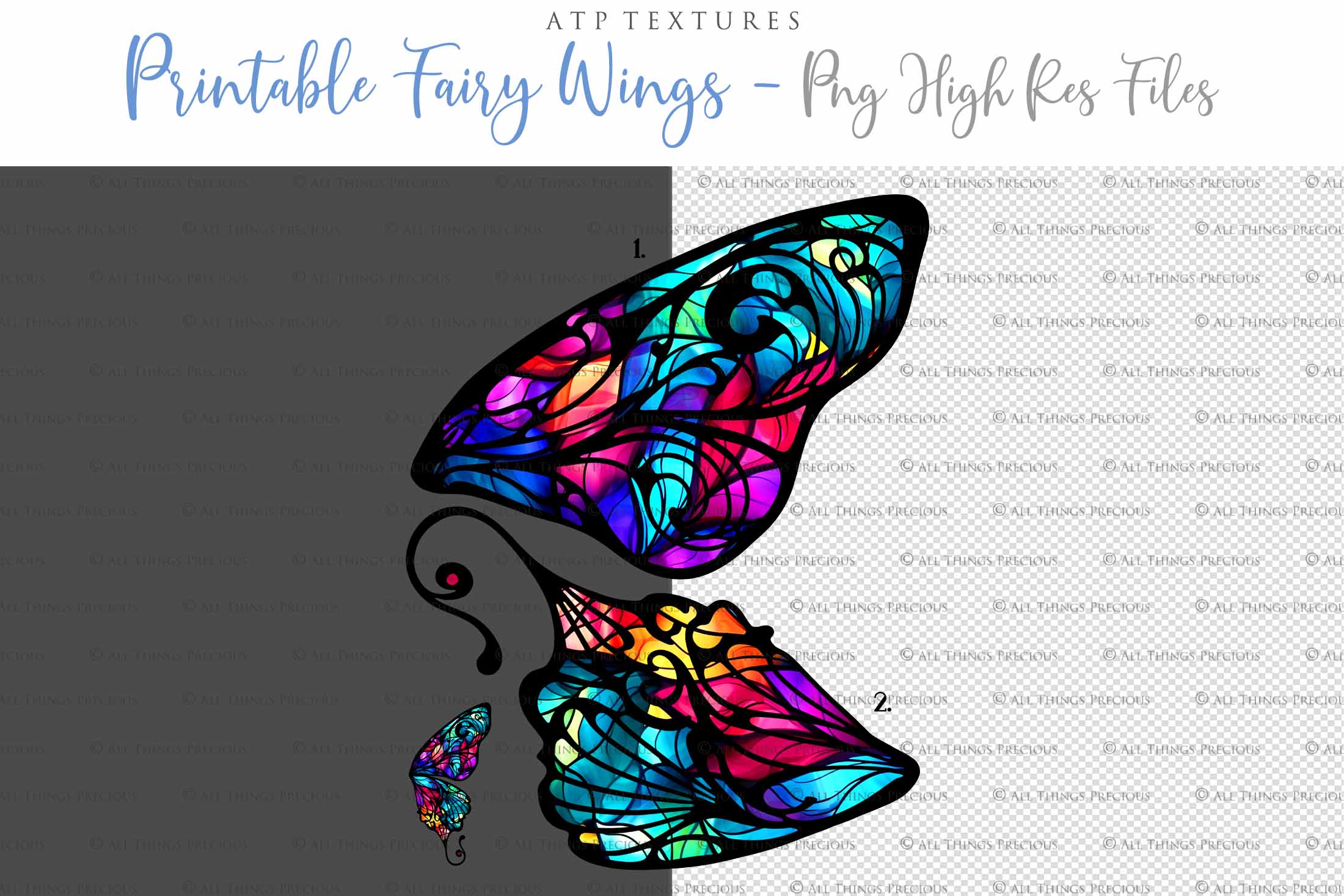 Printable Fairy Wings. For Art Dolls, Adults, Kids. High resolution, png files. This is a digital product. Print and cut Pattern template. Paper craft. Kids or Adult sizes. Create fairy wing earrings or crown jewelry from these designs. Cosplay Costume Crafts. Commercial licence is available. Halloween.