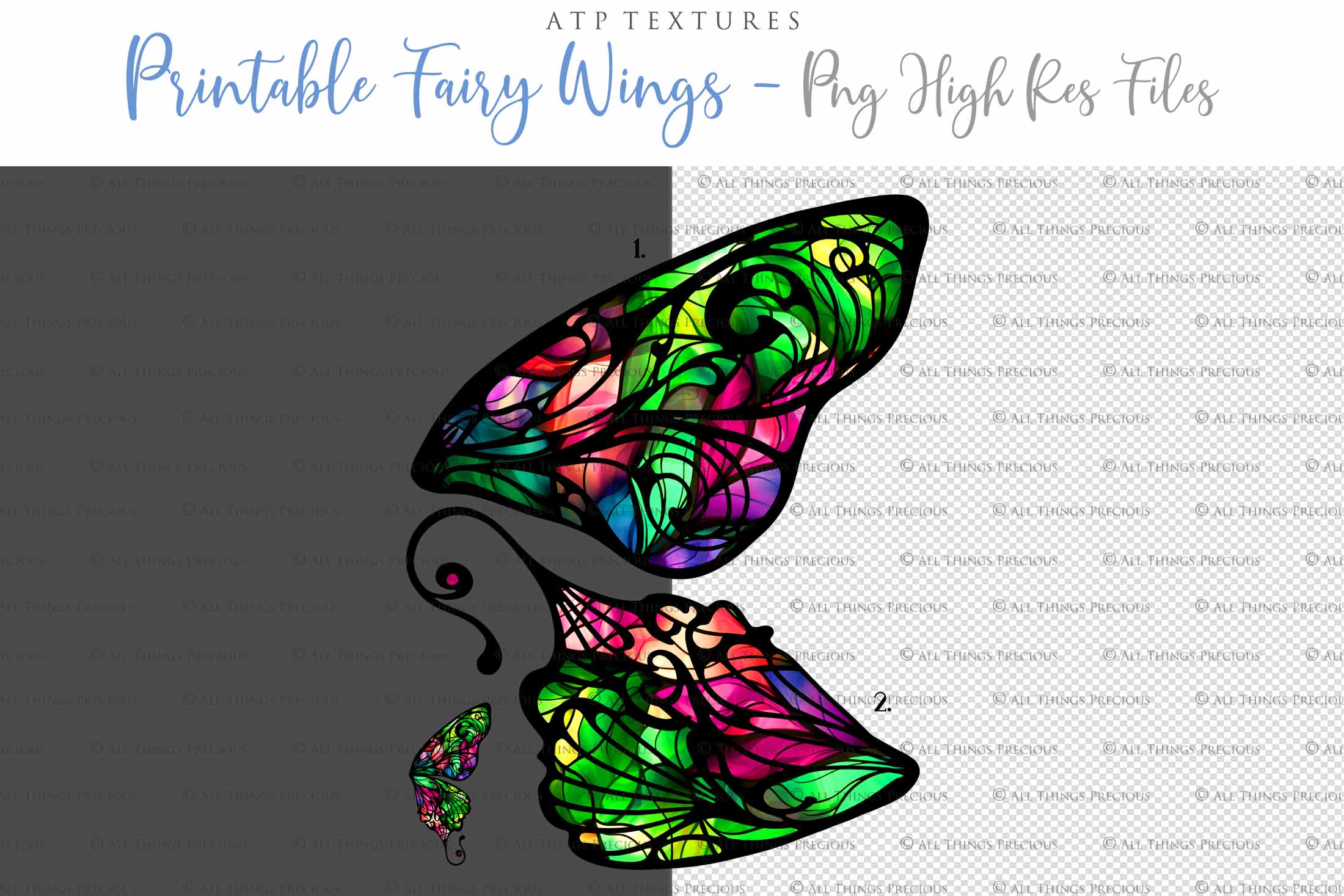 Printable Fairy Wings. For Art Dolls, Adults, Kids. High resolution, png files. This is a digital product. Print and cut Pattern template. Paper craft. Kids or Adult sizes. Create fairy wing earrings or crown jewelry from these designs. Cosplay Costume Crafts. Commercial licence is available. Halloween.