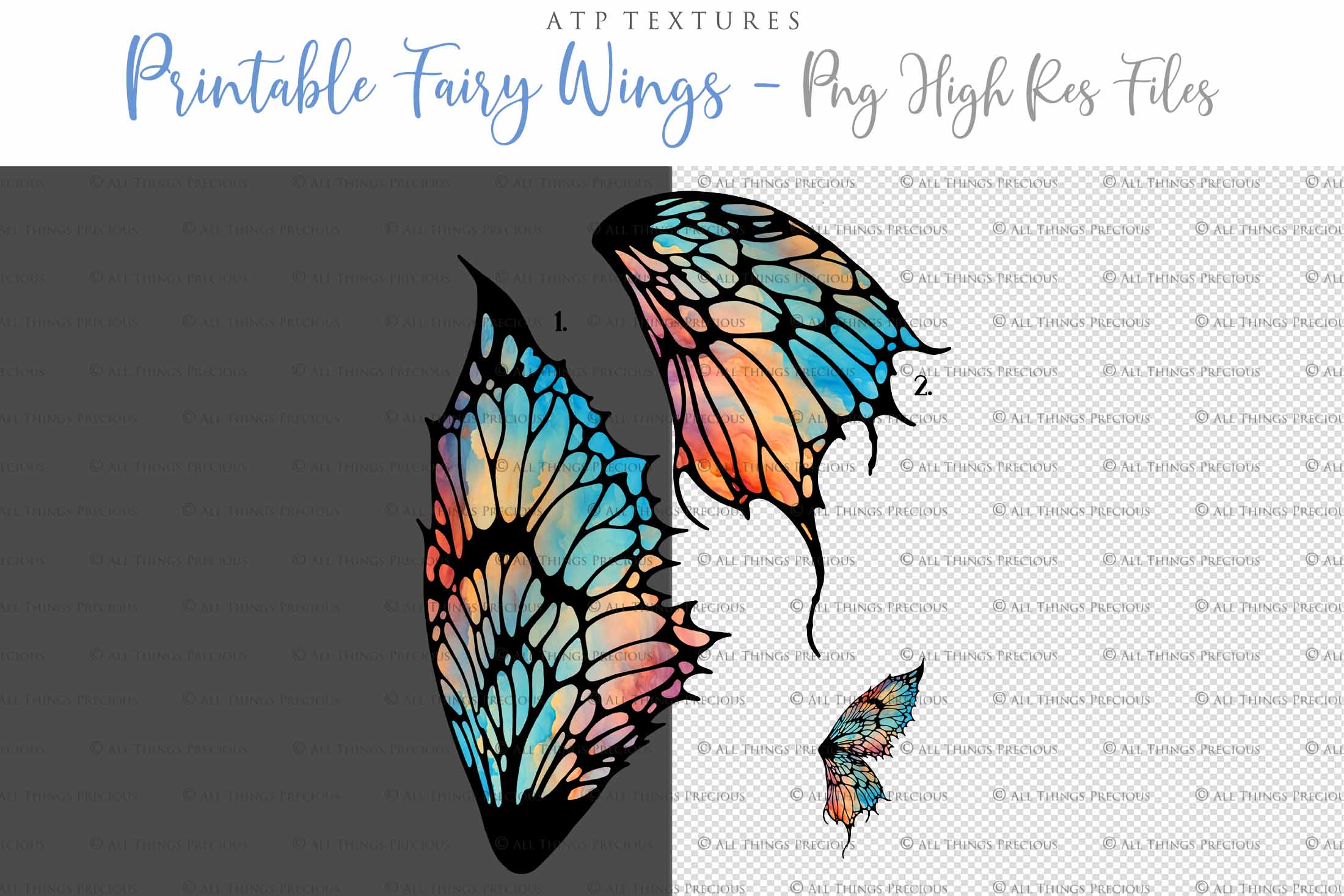 Printable Fairy Wings. For Art Dolls, Adults, Kids. High resolution, png files. This is a digital product. Print and cut Pattern template. Paper craft. Create fairy wing earrings or crown jewelry from these designs. Cosplay Costume Crafts. Commercial licence is available. Halloween.