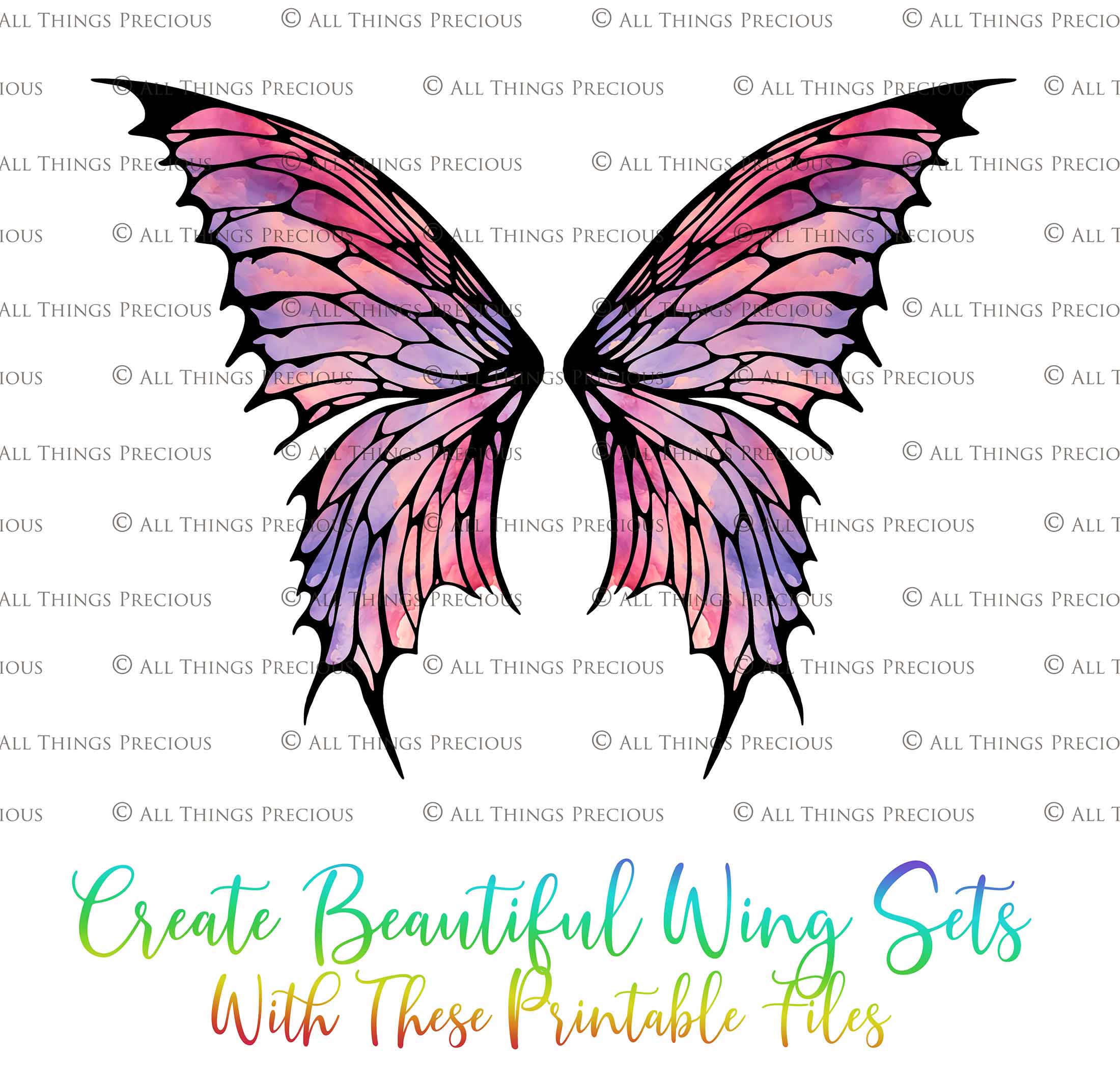 Printable Fairy Wings. For Art Dolls, Adults, Kids. High resolution, png files. This is a digital product. Print and cut Pattern template. Paper craft. Create fairy wing earrings or crown jewelry from these designs. Cosplay Costume Crafts. Commercial licence is available. Halloween.