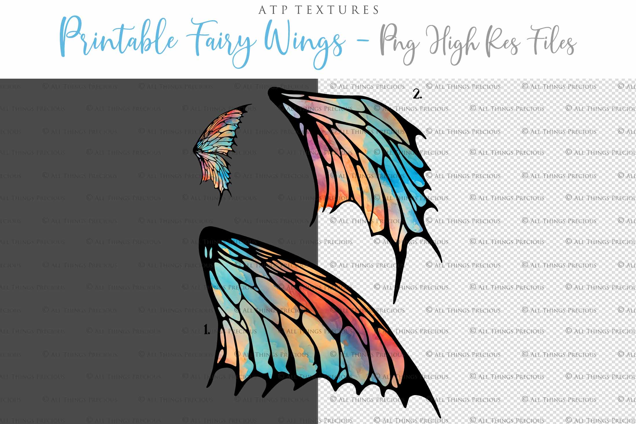 Printable Fairy Wings. For Art Dolls, Adults, Kids. High resolution, png files. This is a digital product. Print and cut Pattern template. Paper craft. Create fairy wing earrings or crown jewelry from these designs. Cosplay Costume Crafts. Commercial licence is available. Halloween.
