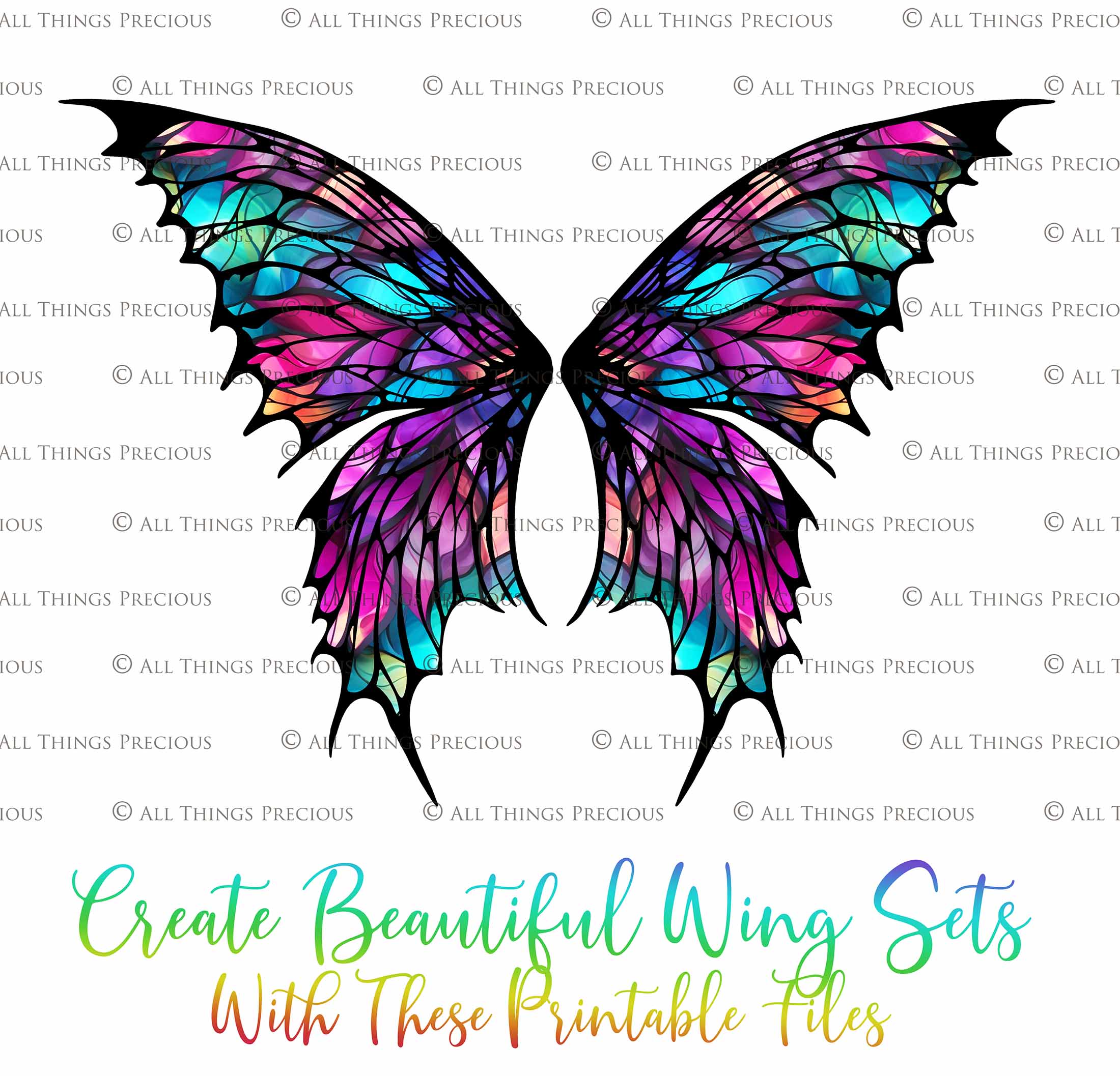 Printable Fairy Wings. For Art Dolls, Adults, Kids. High resolution, png files. This is a digital product. Print and cut Pattern template. Paper craft. Create fairy wing earrings or crown jewelry from these designs. Cosplay Costume Crafts. Commercial licence is available. Halloween.