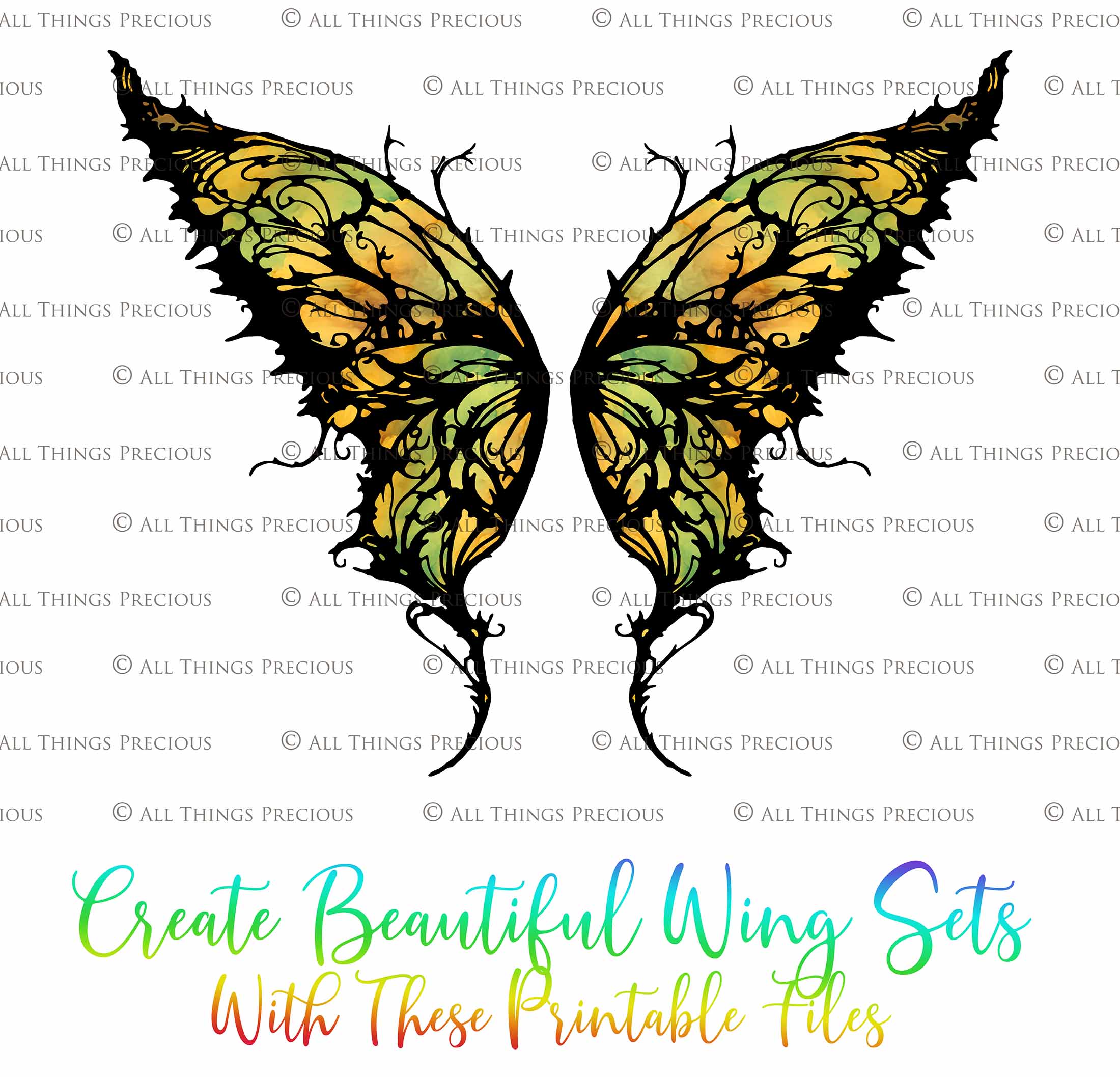 PRINTABLE FAIRY WINGS Set 76