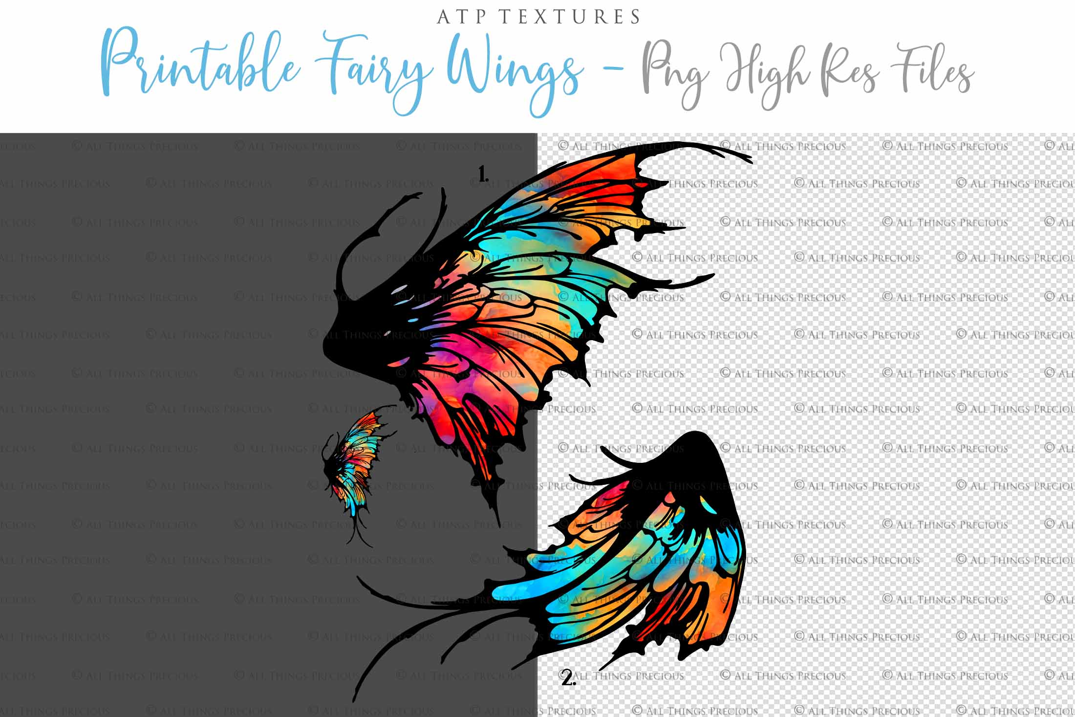 Printable Fairy Wings. For Art Dolls, Adults, Kids. High resolution, png files. This is a digital product. Print and cut Pattern template. Paper craft. Create fairy wing earrings or crown jewelry from these designs. Cosplay Costume Crafts. Commercial licence is available. Halloween.