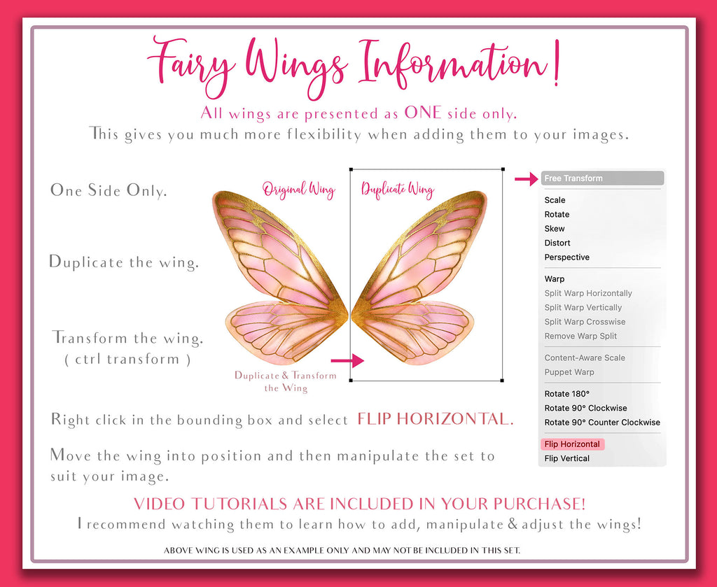 Fairy Wing Overlays For Photographers, Photoshop, Digital art and Creatives. Transparent, high resolution, faery wings for photography! These are gorgeous PNG overlays for fantasy digital art and Child portraiture. White fairy wings. Photo Overlays.