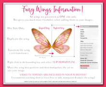 Load image into Gallery viewer, 20 Png  FAIRY WING Overlays Set 7
