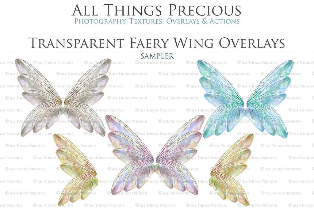 Digital Fairy Wing Overlays clipart. Png transparent see through files for photoshop. Butterfly Angel, Color, Print Photography editing. High resolution, 300dpi. Printable, Photography Graphic design assets, add on stock resources. Magical Scrapbooking design. Fairy Photographer edit. Colorful Big Bundle. ATP Textures.